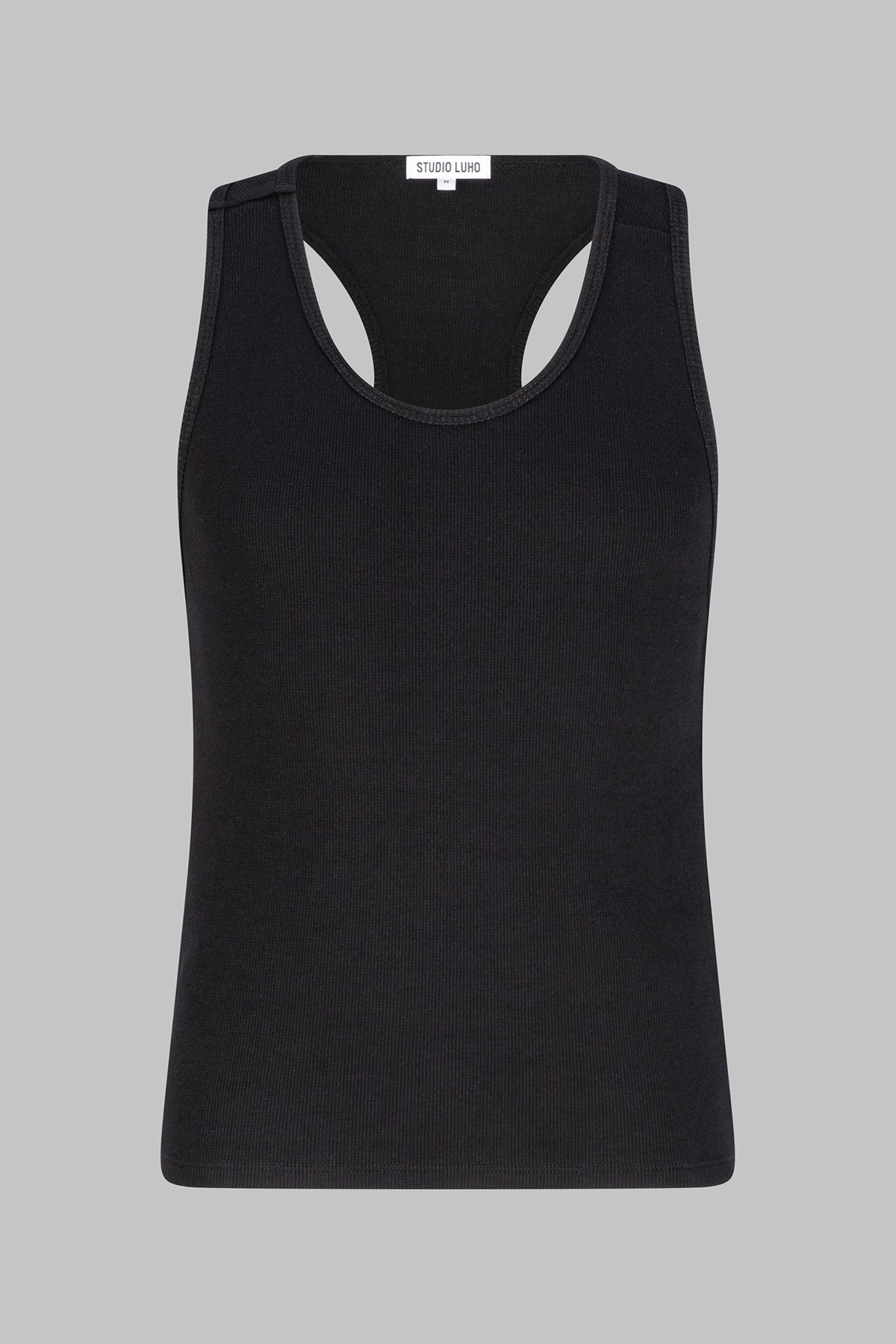 ORGANIC COTTON STUDIO TANK - BLACK