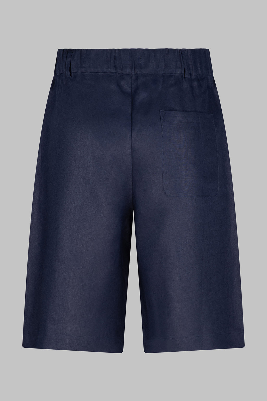 Oversized European Linen Shorts - Navy
