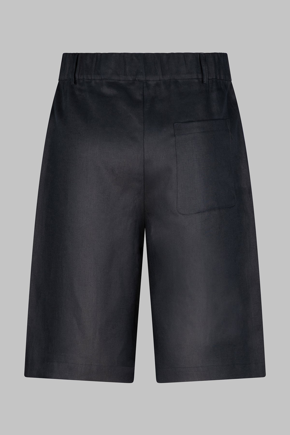 Oversized European Linen Shorts - Black