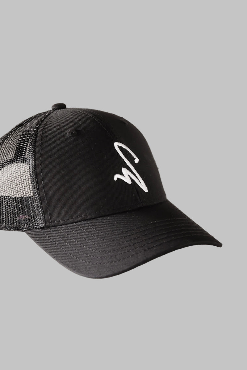 Side view of the Studio Luho Trucker Cap