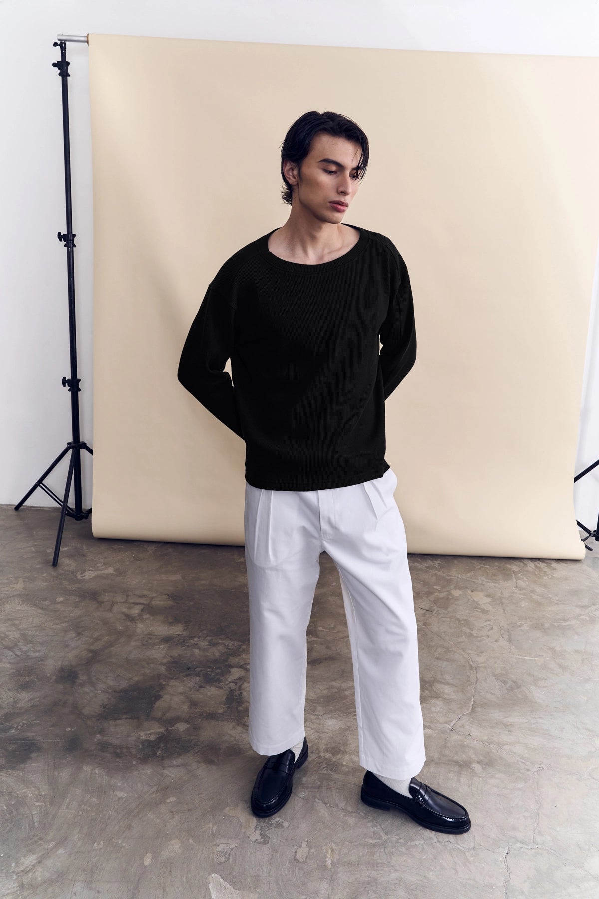 COTTON WORK TROUSER - WHITE
