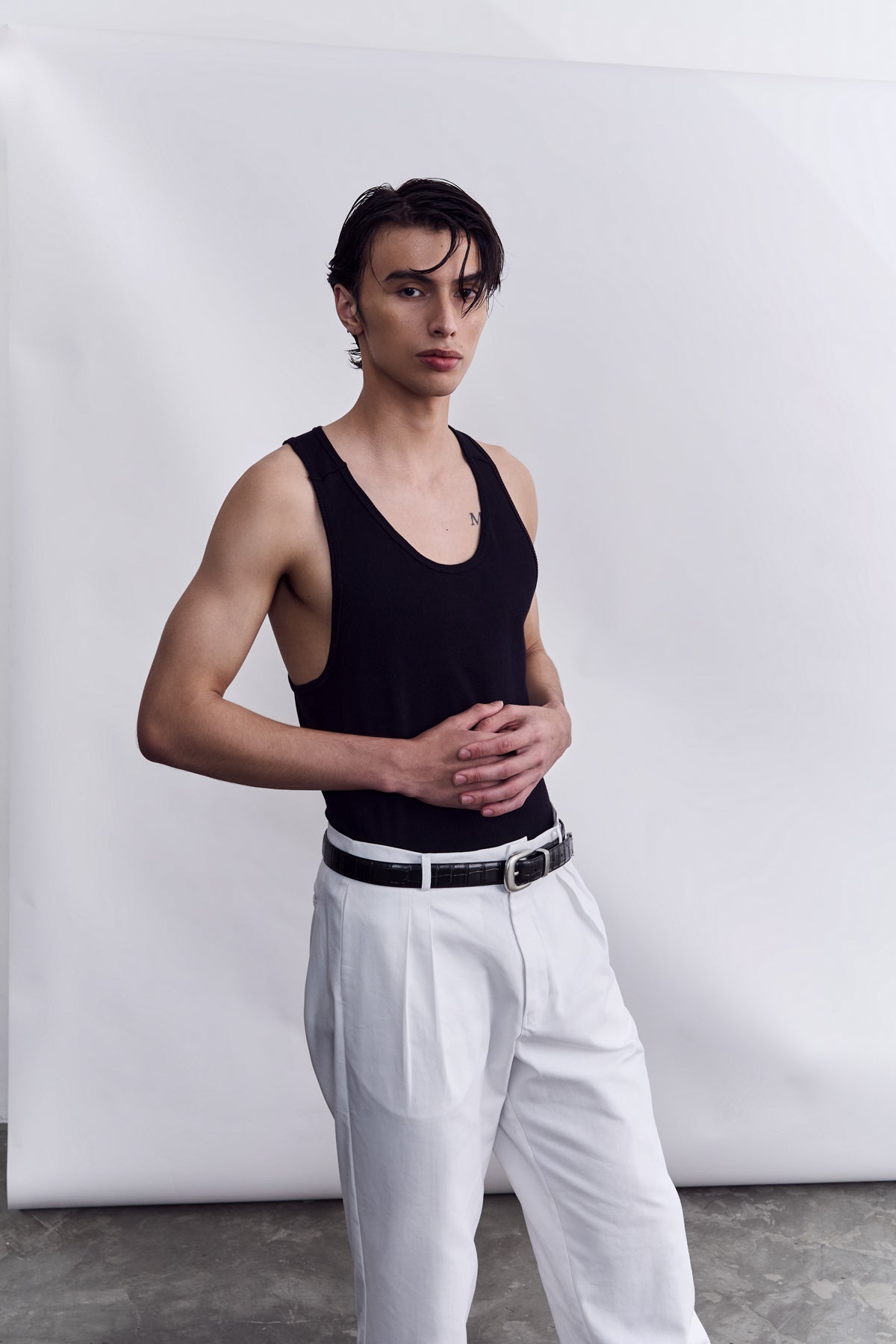 Organic Cotton Studio Tank - Black