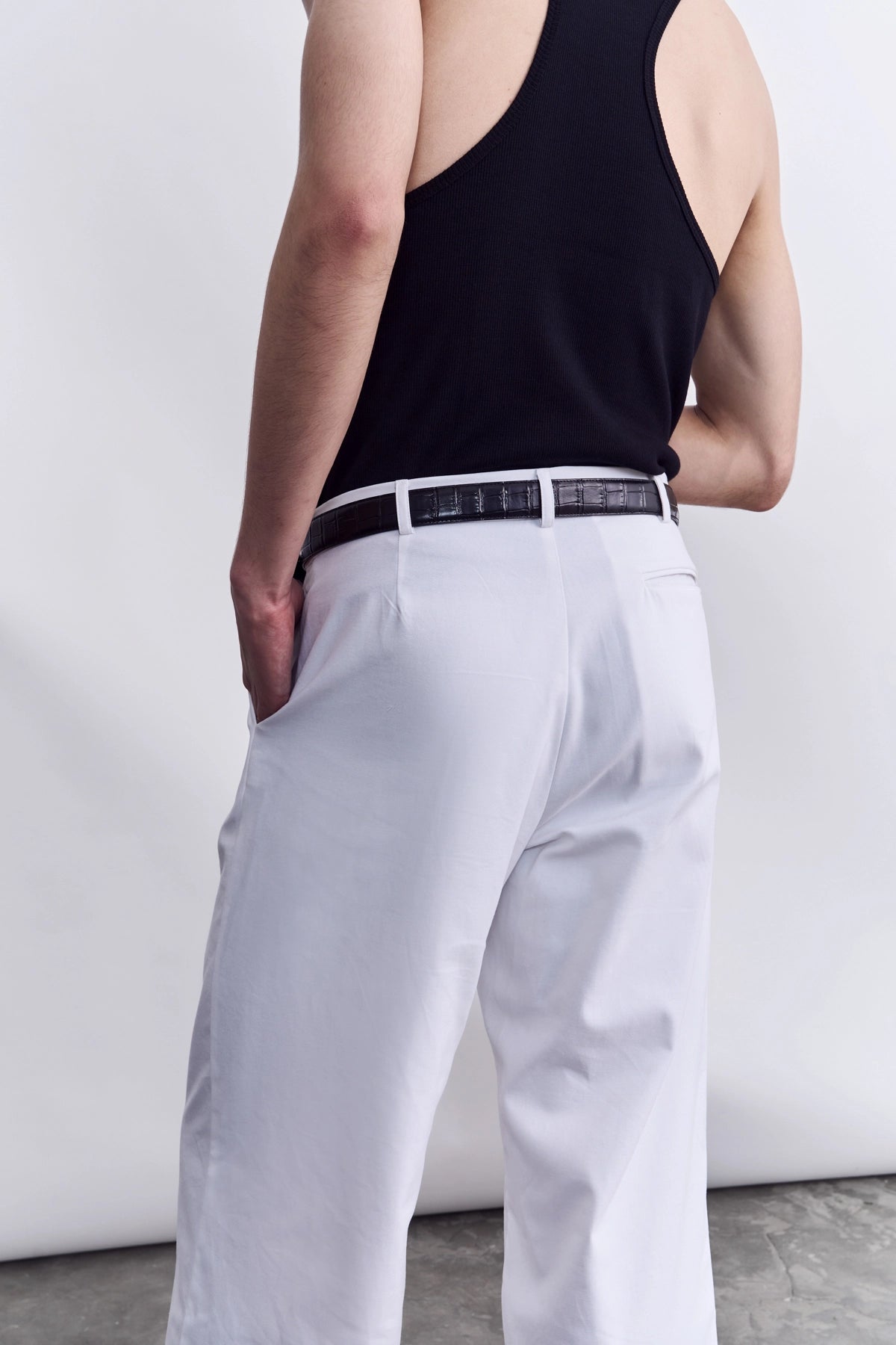 COTTON WORK TROUSER - WHITE