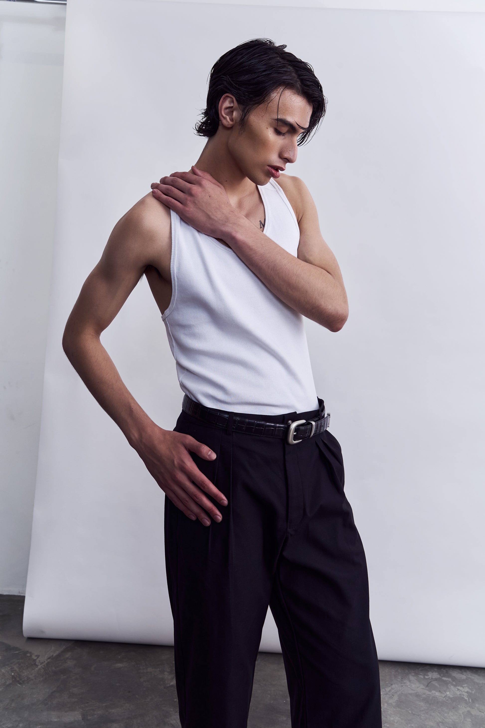 Organic Cotton Studio Tank - White
