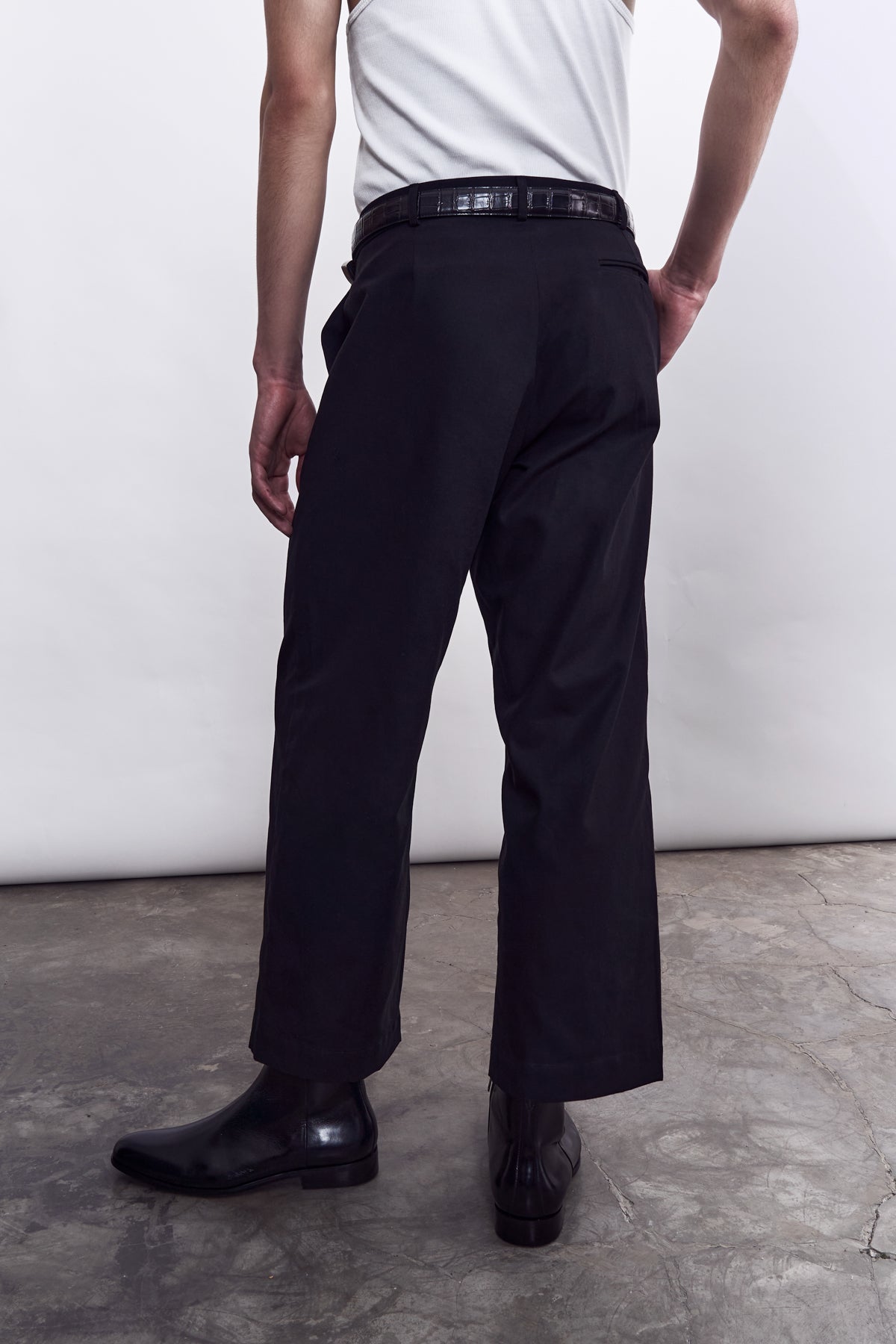 Cotton Work Trouser - Black