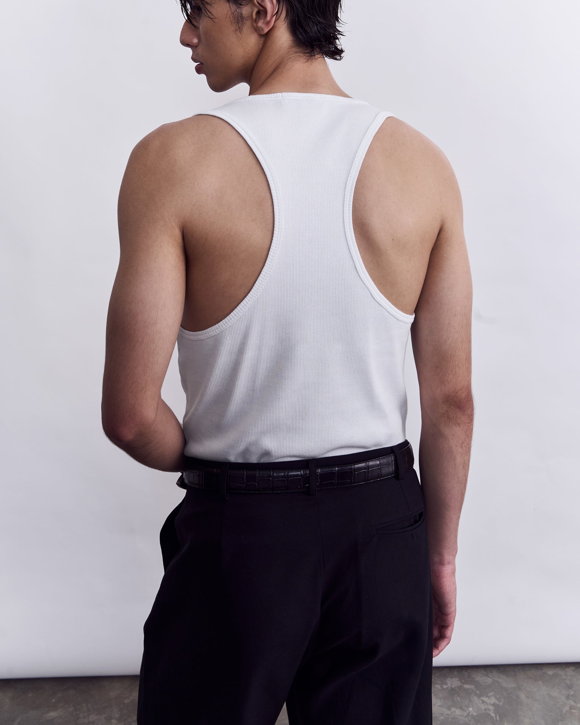 Organic Cotton Studio Tank - White