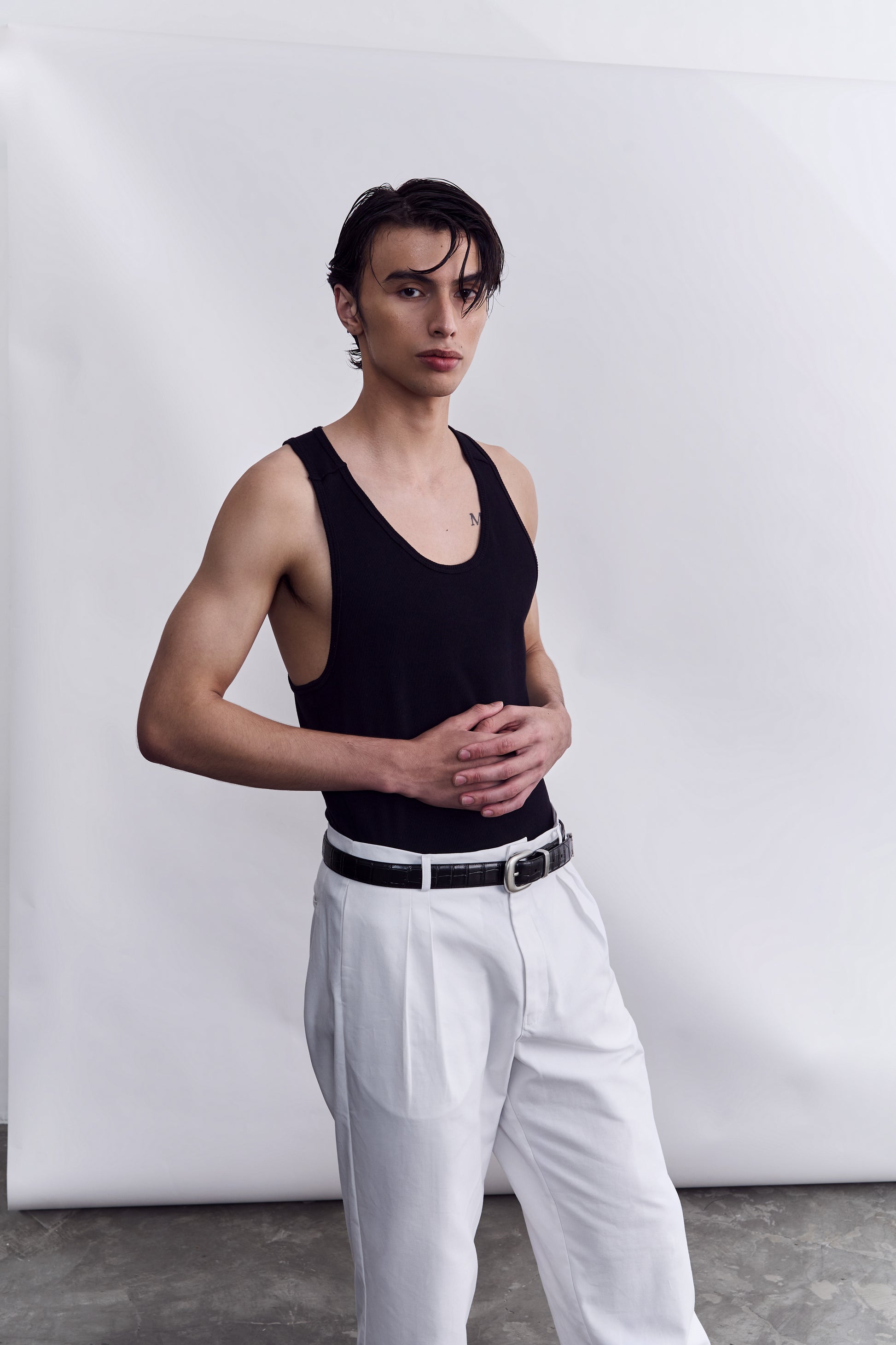 Organic Cotton Studio Tank - Black