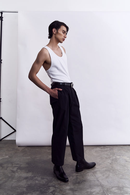 Cotton Work Trouser - Black