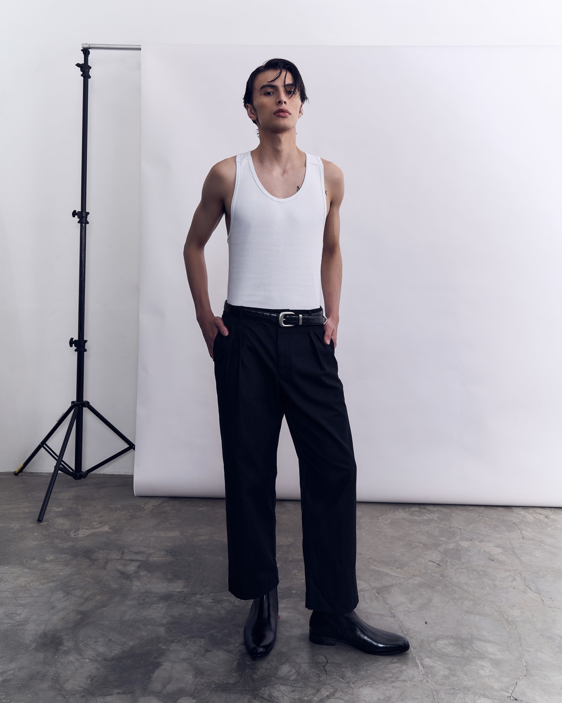 Cotton Work Trouser - Black