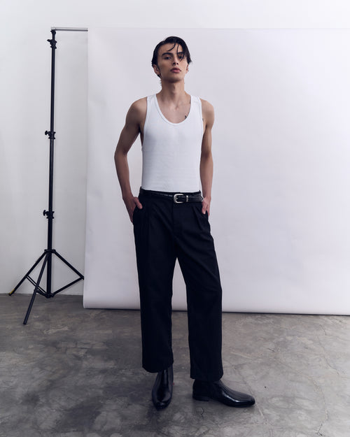 Cotton Work Trouser - Black