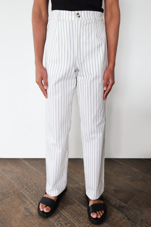 Cotton Blend Unisex Straight Leg Trouser
