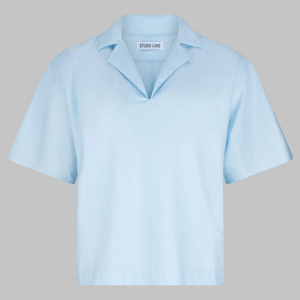 SHORT SLEEVE WORK SHIRT - LIGHT BLUE