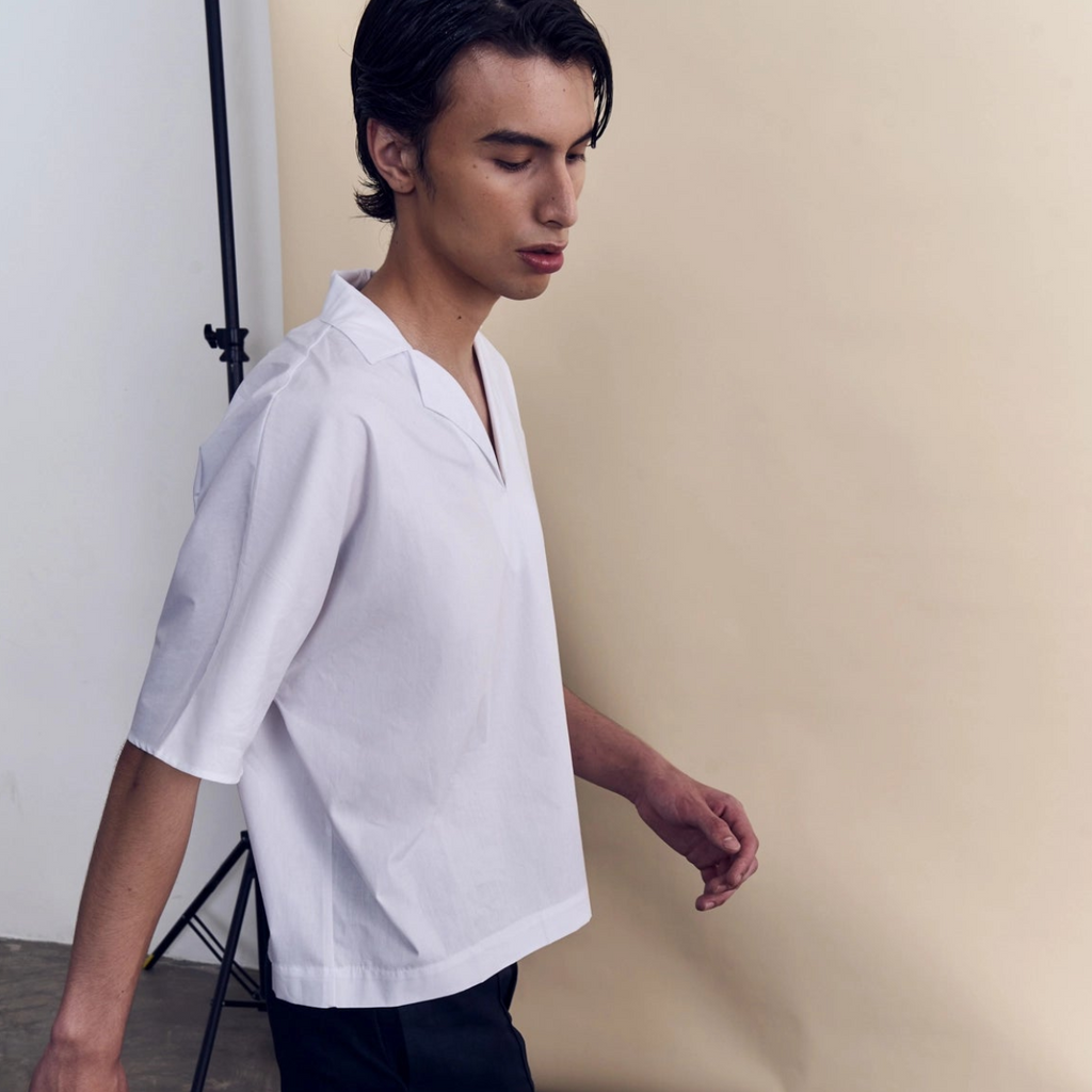 SHORT SLEEVE WORK SHIRT - WHITE