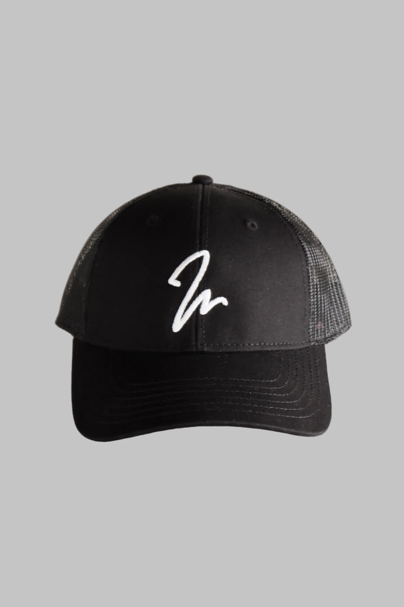 Front View of the Studio Luho trucker cap.