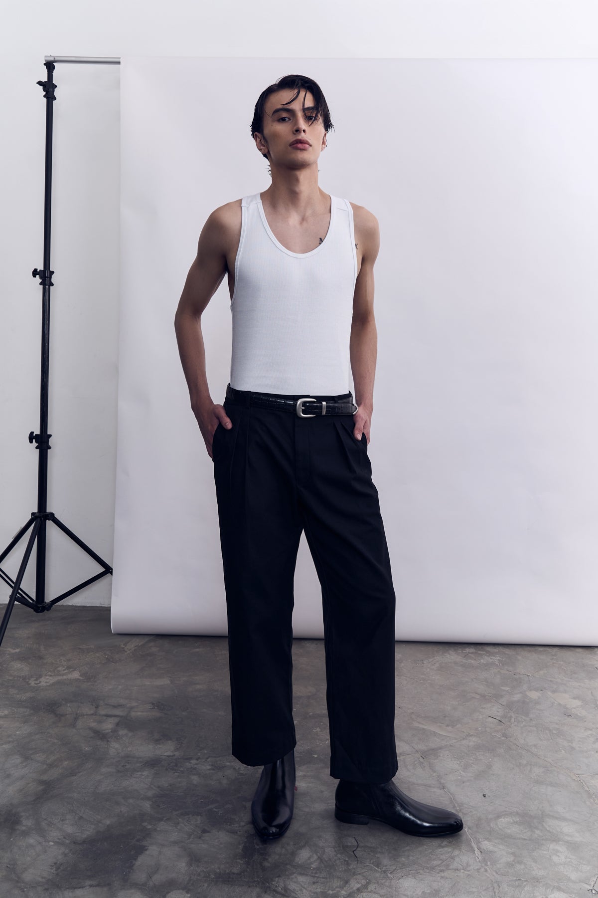 Cotton Work Trouser - Black